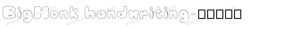 BigHonk handwriting字体转换